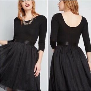 Modcloth Black Elegant Dress